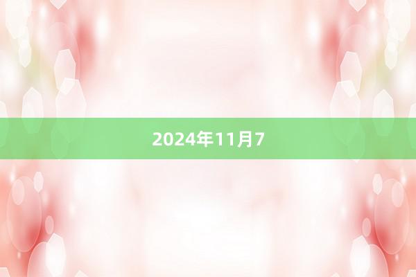 2024年11月7