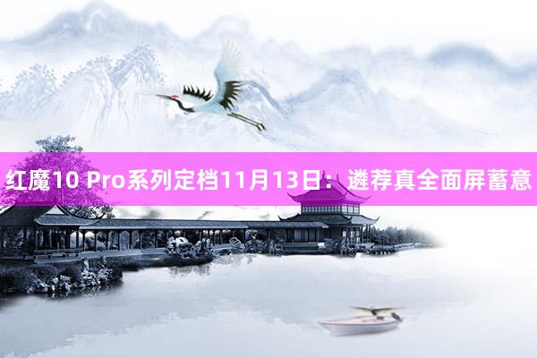 红魔10 Pro系列定档11月13日：遴荐真全面屏蓄意